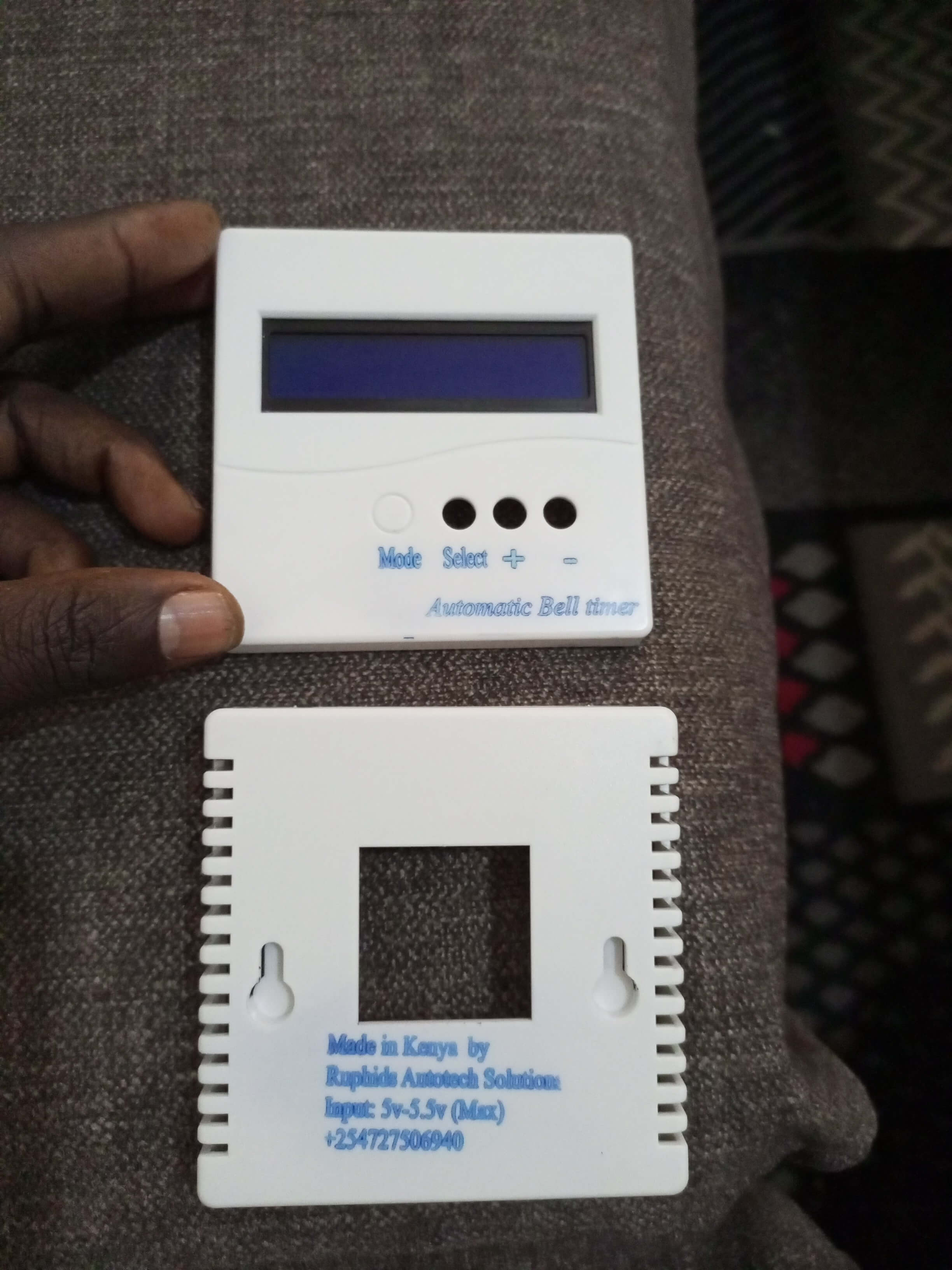 Bell Timer System Front and Back View